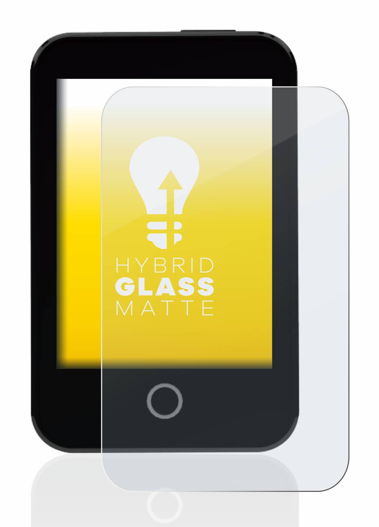 upscreen Hybrid Glass Matte Premium Schutzglas Folie für Medtrum Touchcare