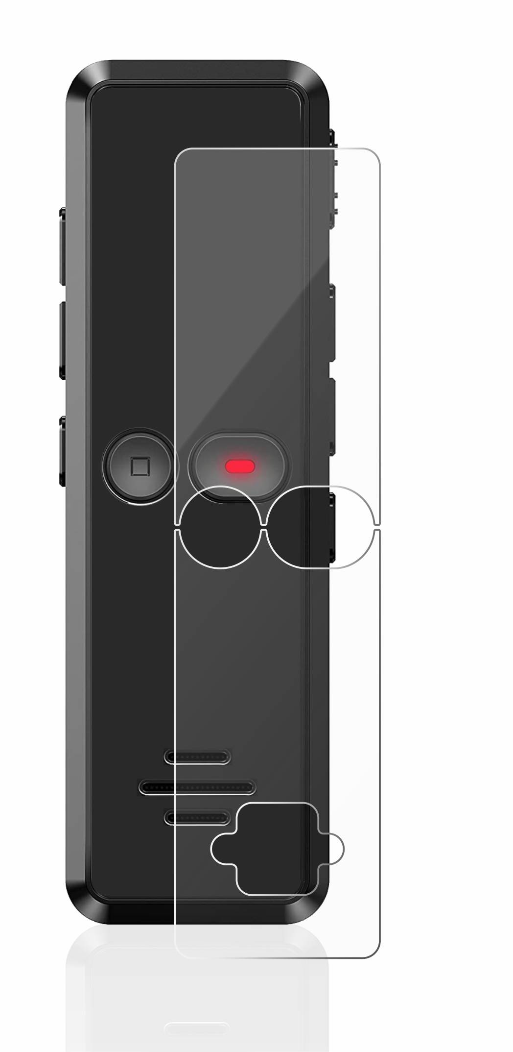 upscreen Hybrid Glass Clear Premium Schutzglas Folie für Tschisen