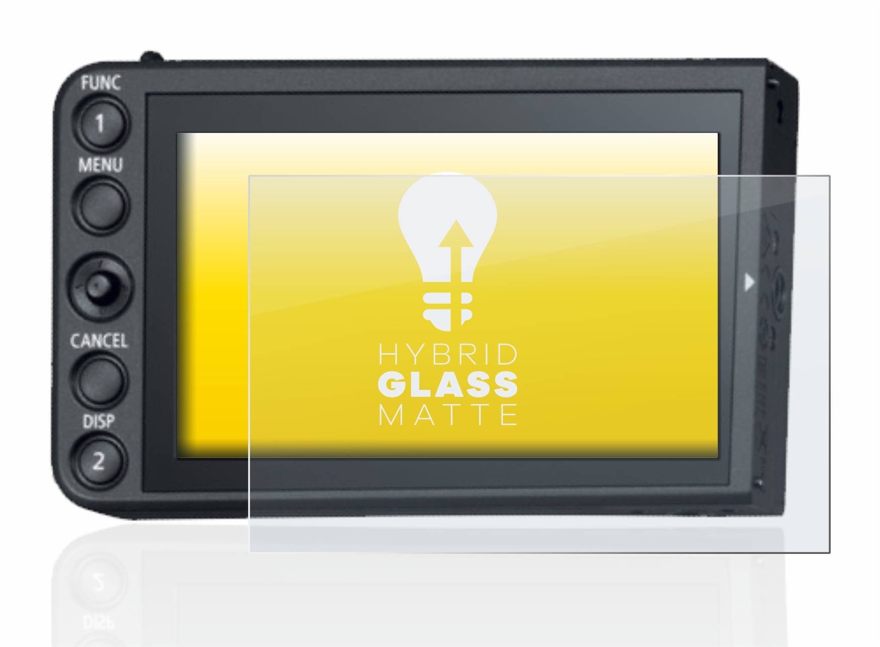 upscreen Hybrid Glass Matte Premium Schutzglas Folie für Canon LCD Monitor