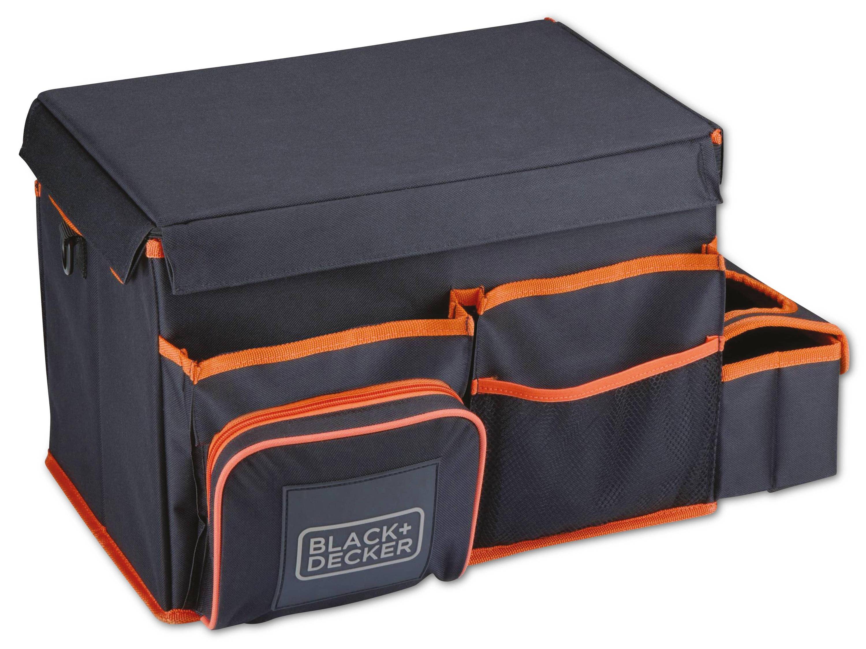 BLACK & DECKER Auto-Organizer, Tasche mit Fächern, 47,5x25x30 cm