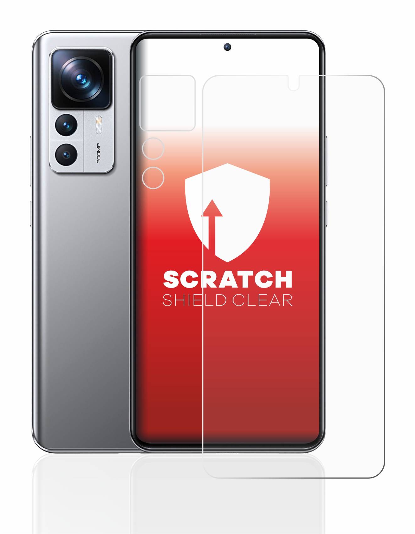 upscreen Schutzfolie für Xiaomi 12T Pro (Display+Kamera) Kratzschutz Anti-Fingerprint Klar