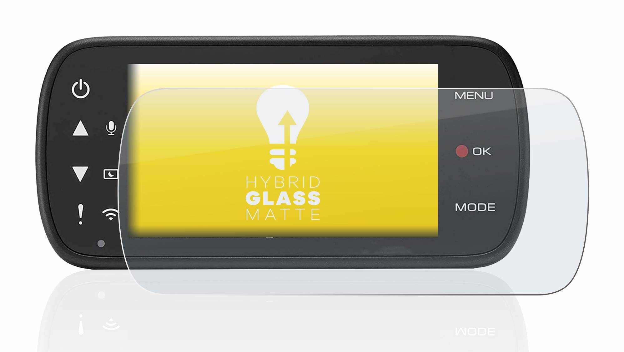 upscreen Hybrid Glass Matte Premium Schutzglas Folie für Kenwood