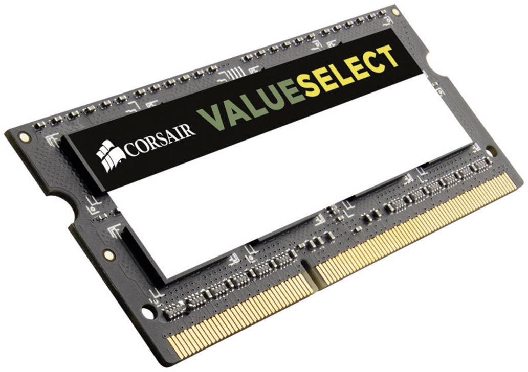 Corsair Laptop-Arbeitsspeicher Kit ValueSelect CMSO16GX3M2A1333C9 16GB 2 x 8GB DDR3-RAM 1333MHz CL9 9-9-24