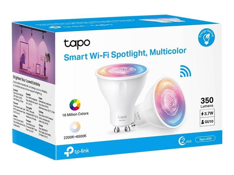 TP-LINK Tapo L630 - LED-Spot-Glühbirne - GU10 - 3.7 W (Entsprechung 50 W) - Klas