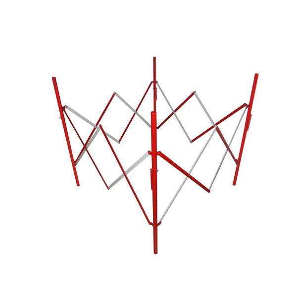 Schachtabsperrung rot/weiß zum Sichern von Gefahrenstellen wie Schächten und