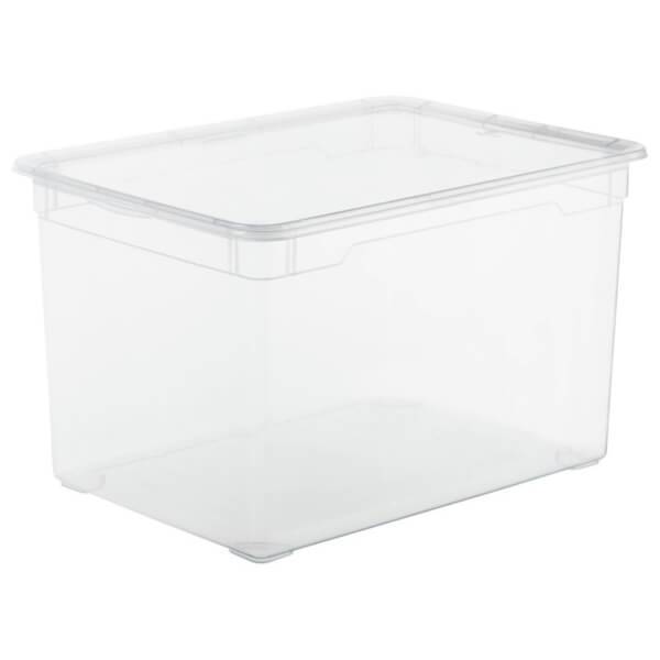 rothopro Clearbox Aufbewahrungsbox mit Deckel Fassungsvermögen: 46,0 l