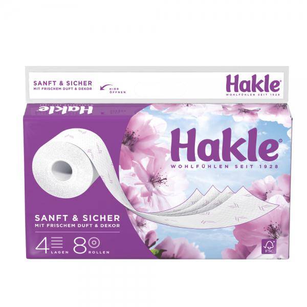 Hakle Sanft & Sicher Toilettenpapier besonders sanft, duftend und 4-fach sicher