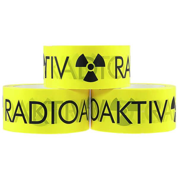 Packband RADIOAKTIV, gelb, 66m x 50mm