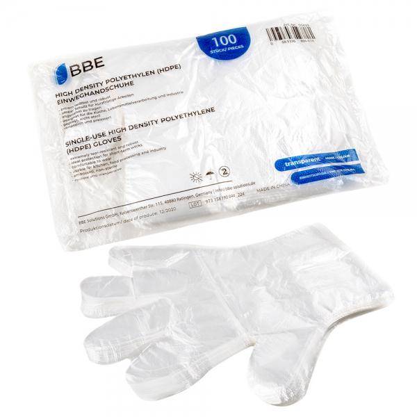 BBE Einweghandschuhe HDPE mit texturierter Oberfläche für starken Grip