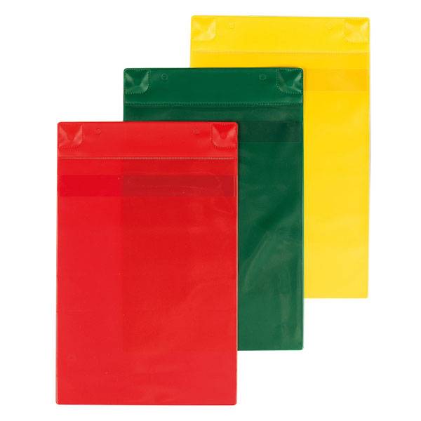 Magnettaschen aus Kunststofffolie, Mindestabnahme: 10 Stck, Regenschutzklappe, 22,5x35,5cm Version: 1 - rot