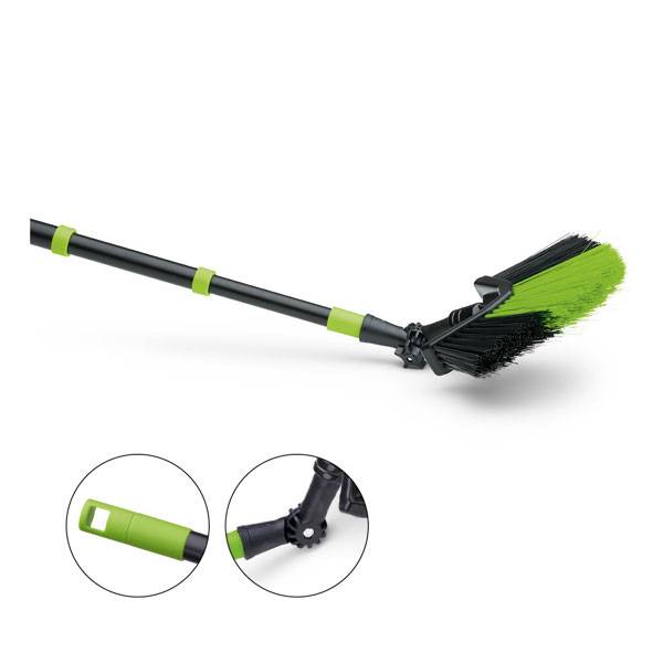 Nölle Dreiecksbesen mit Teleskopstiel mit 3-facher Verlängerung und