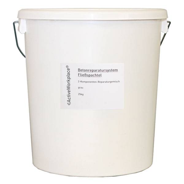 Bodenreparatur, Fließspachtel, 2-Komponenten-Reparatur, Innen&amp; Außen, grau