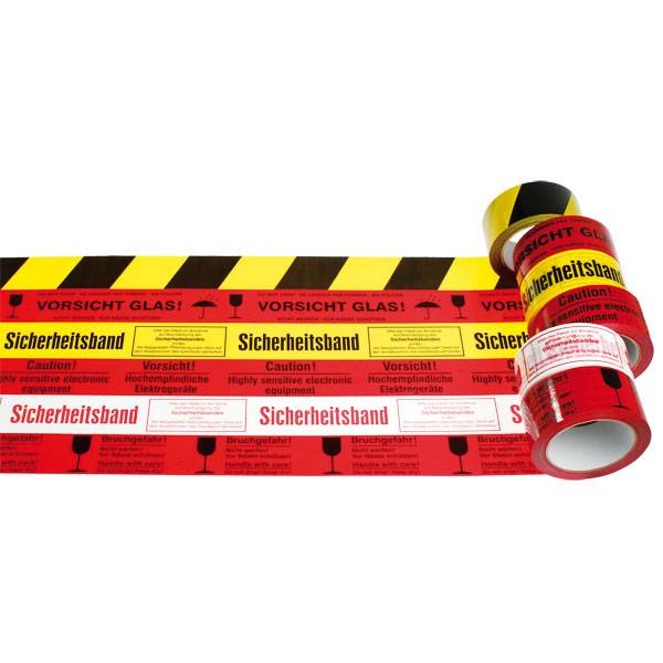 Packband Bruchgefahr! Nicht werfen, 66m x 50mm