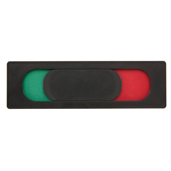 Frei-Besetzt-Anzeige anthrazit aus Kunststoff zum Verkleben