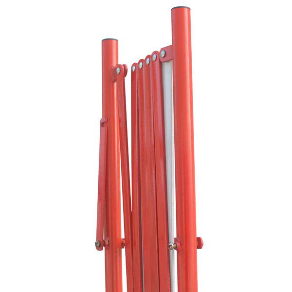 Stahl Scherensperre rot/weiß, Maße (LxH): 100 x 280 cm