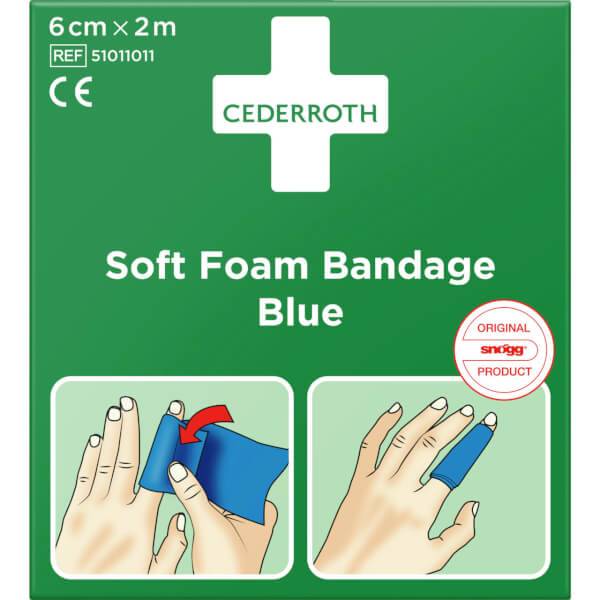 Cederroth Schaumbandage blau, Box elastischer Verband, selbstklebend