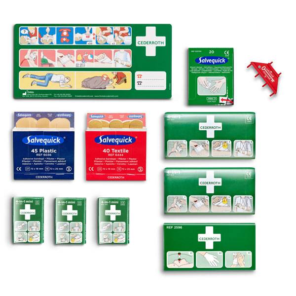 Cederroth Erste-Hilfe-Station Nachfüllset, Refill 492640