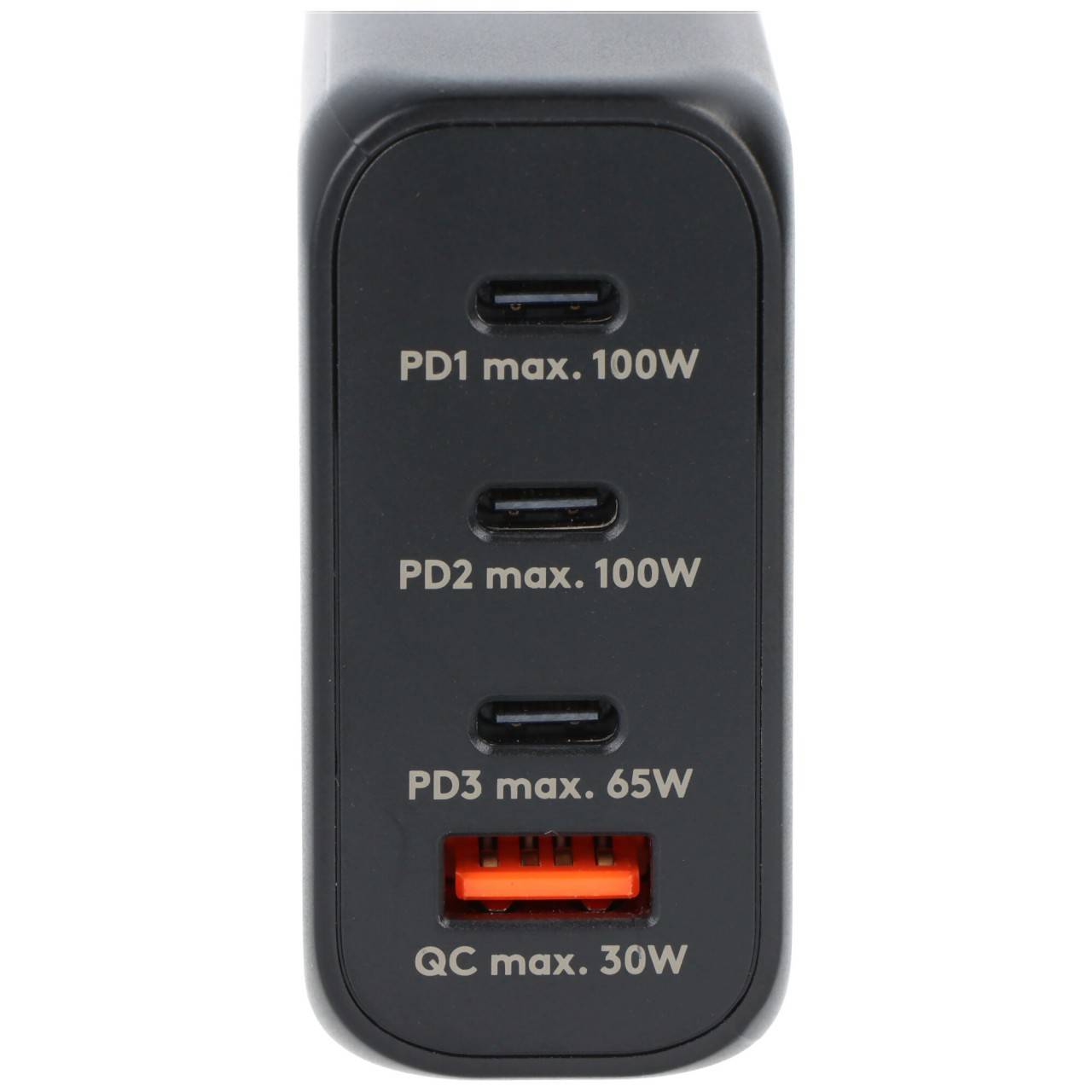 Laden mit bis zu 100W, das USB-C™ PD Schnellladegerät Multiport 100W schwarz
