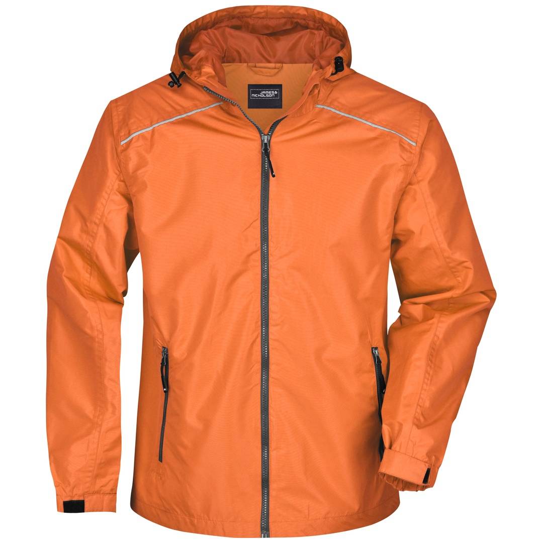 James & Nicholson Sportliche, funktionale Outdoorjacke Herren JN1118 Gr. 2XL orange/carbon