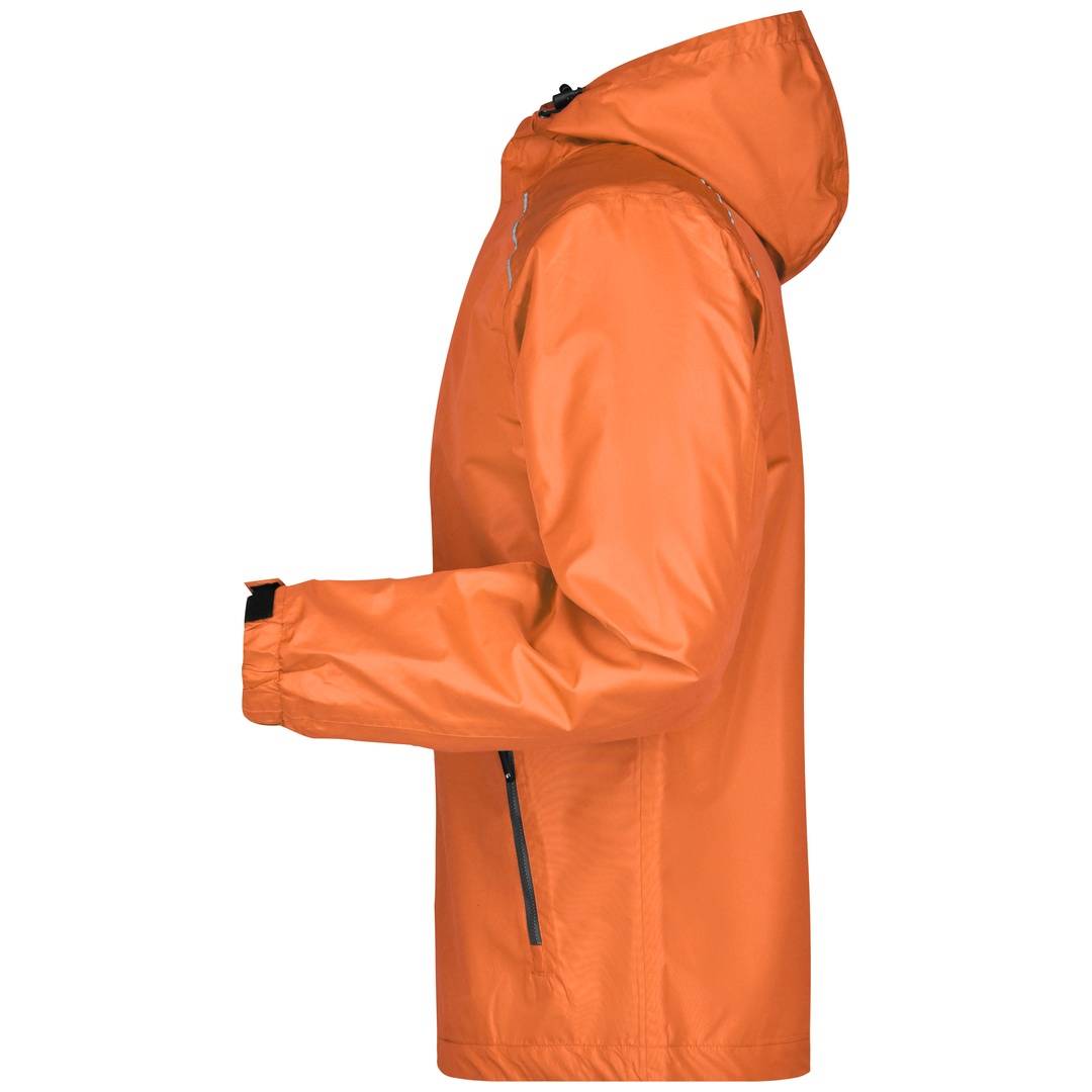 James & Nicholson Sportliche, funktionale Outdoorjacke Herren JN1118 Gr. 2XL orange/carbon