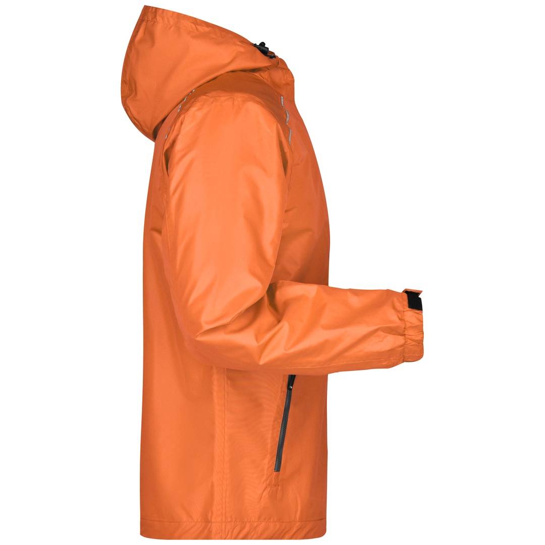 James & Nicholson Sportliche, funktionale Outdoorjacke Herren JN1118 Gr. 2XL orange/carbon