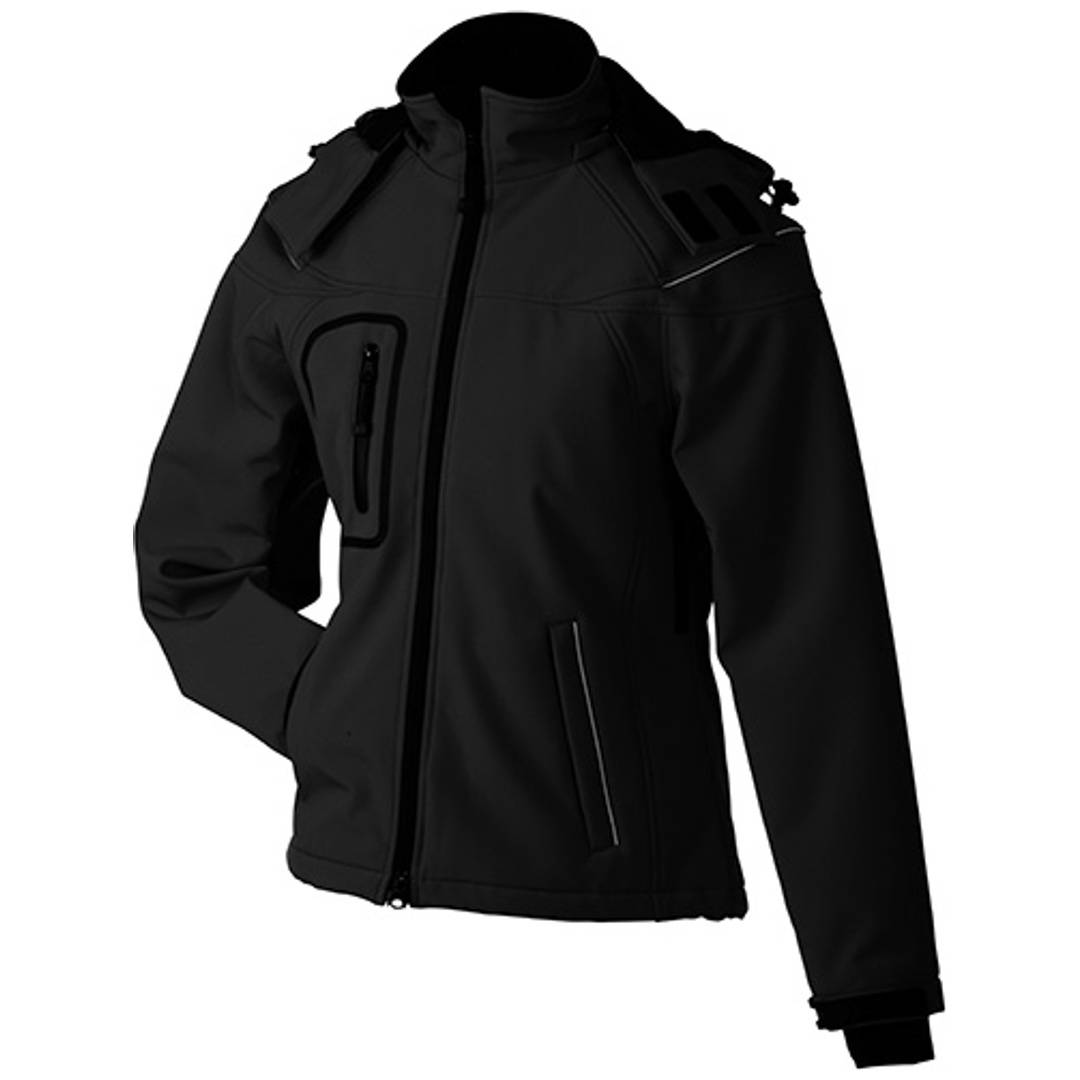 James & Nicholson Wintersoftshelljacke Damen JN1001 Gr. M schwarz