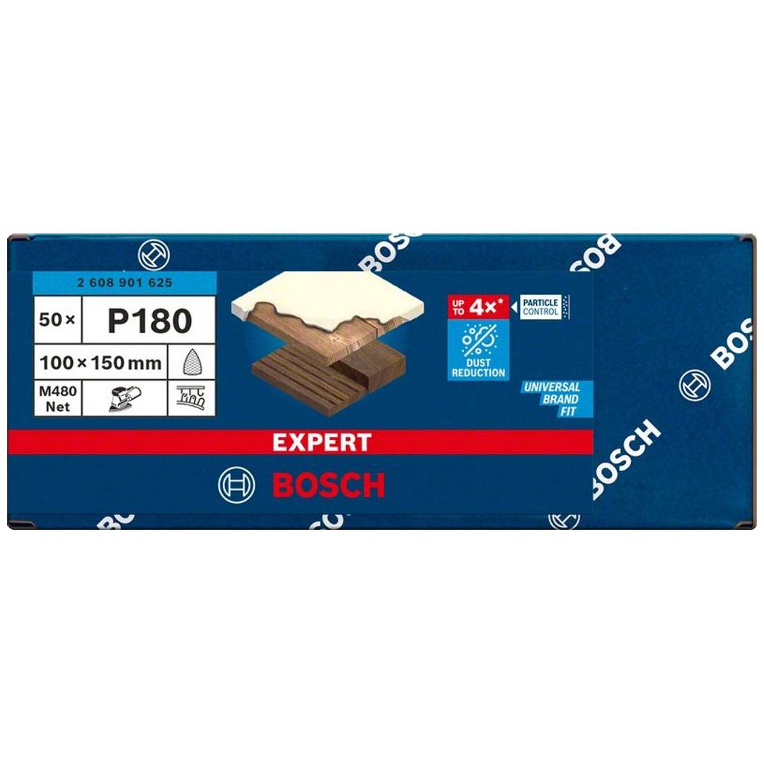 BOSCH 2608901625, Schleifblatt M480 100x150 mm P180 50x