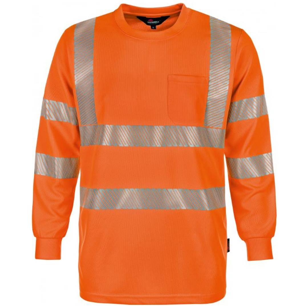 Triuso Vizwell Warnshirt langarm VWTS 21 UV50+ Gr. S orange