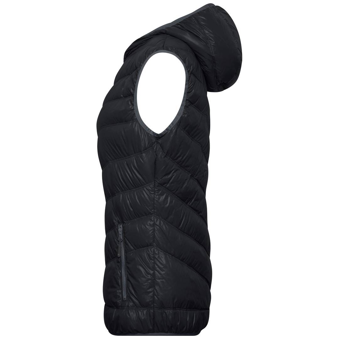 James & Nicholson Damen Daunenweste JN1061 Gr. S black/grey