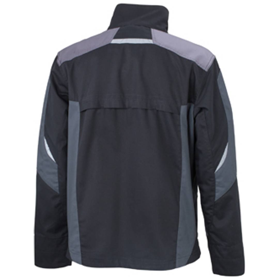 James & Nicholson Arbeitsjacke JN821 Gr. L schwarz/grau