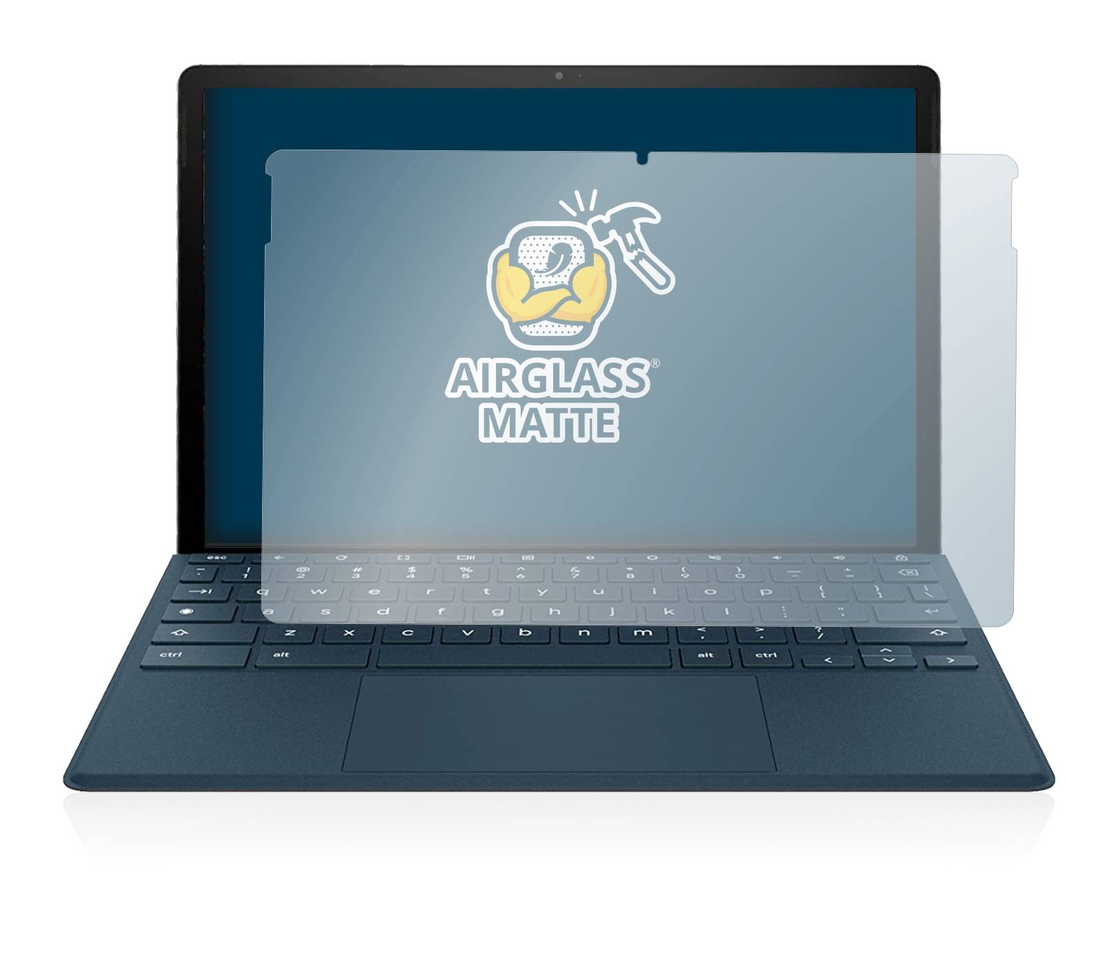 BROTECT AirGlass Matte Schutzglas Folie für HP Chromebook x2