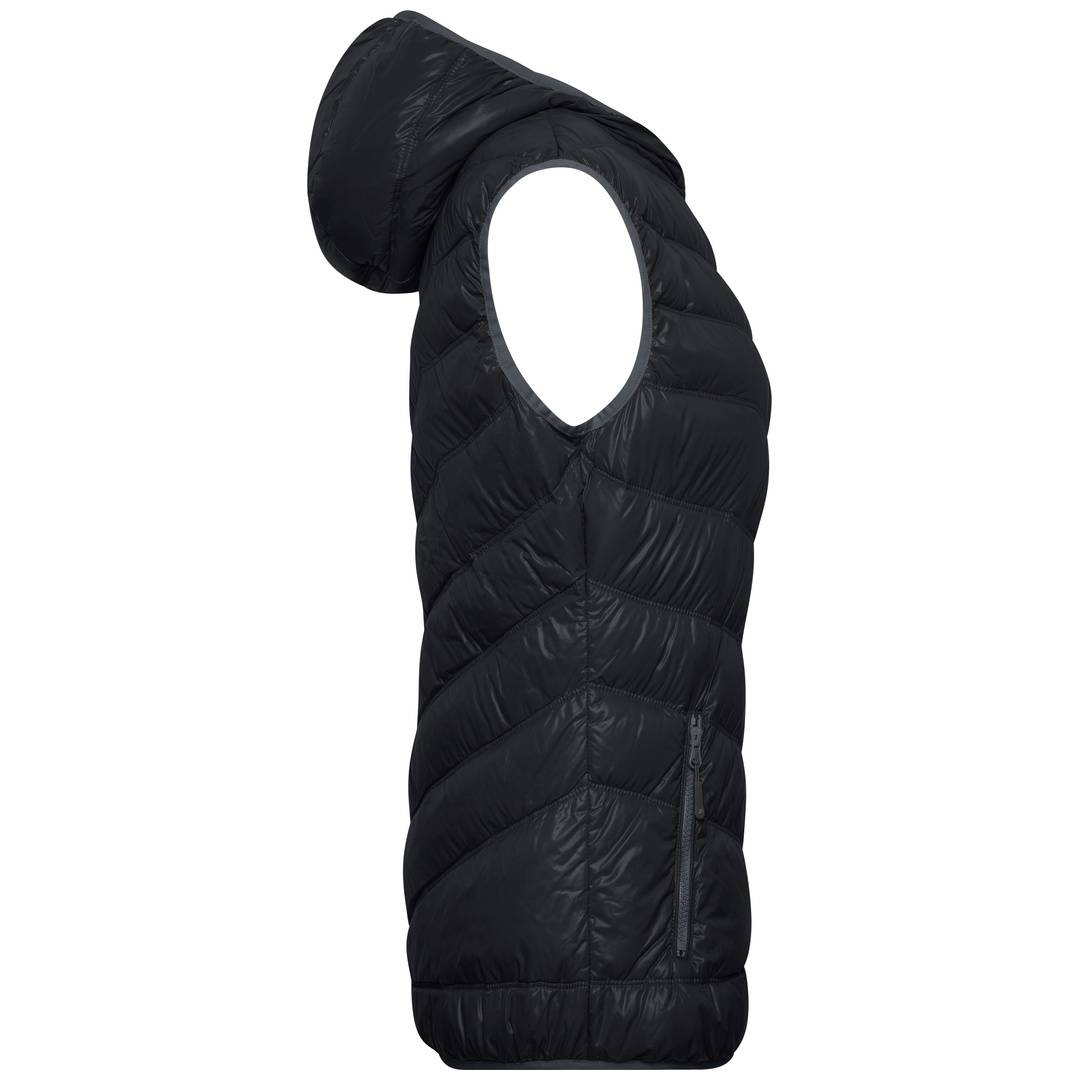 James & Nicholson Damen Daunenweste JN1061 Gr. 2XL black/grey