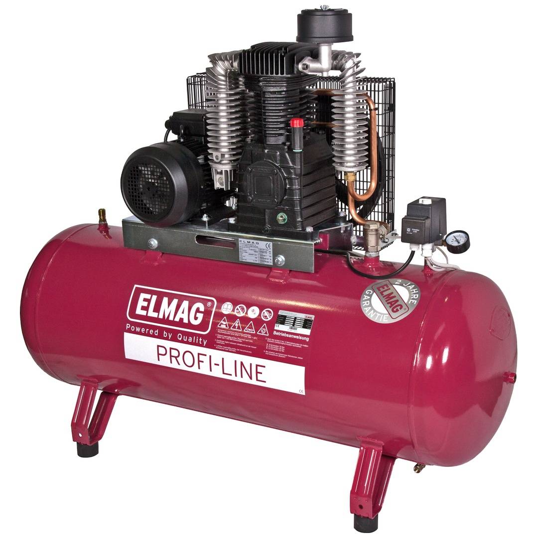 Kompressor PL 1200/10/500 D 1200l/min 10bar 7,5kW 400V Behältervolumen 500l