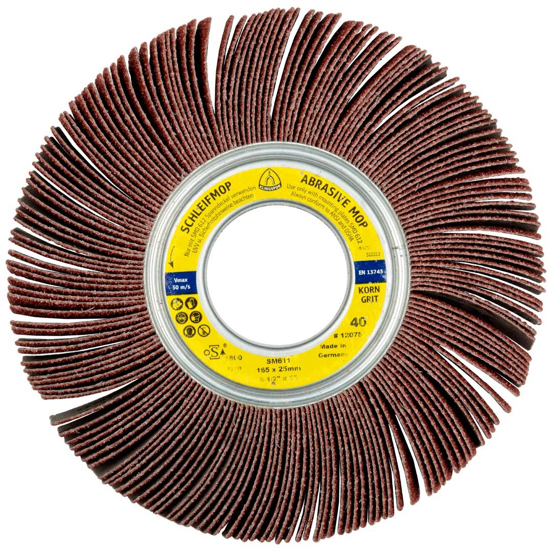 Klingspor SM 611 Schleifmopräder 165 x 25 mm Korn 180