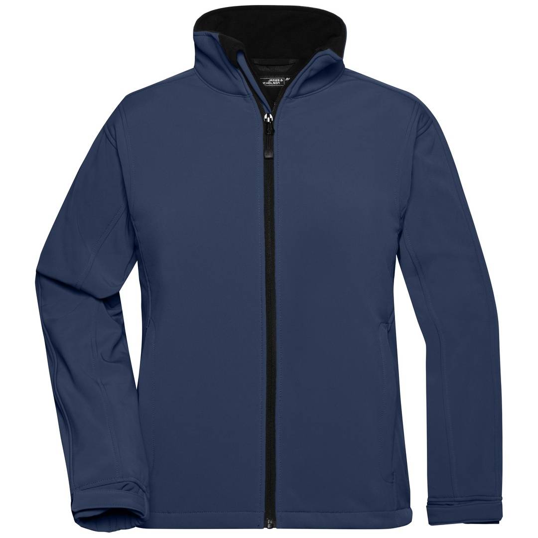 James & Nicholson Softshelljacke Damen JN137 Gr. S blau