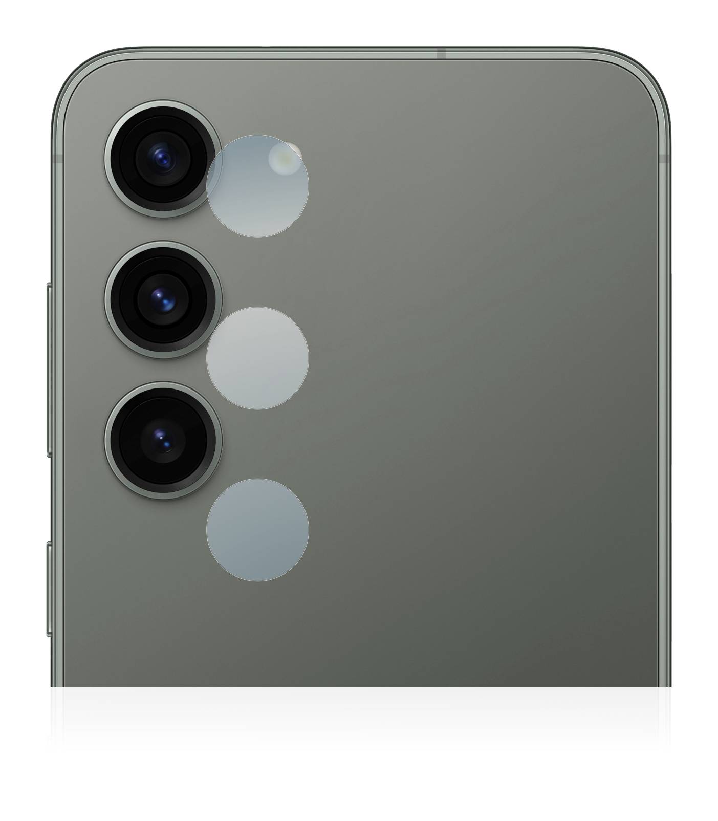 upscreen Schutzfolie für Samsung Galaxy S23 Plus (NUR Kameraschutz) Kratzschutz Anti-Fingerprint Klar