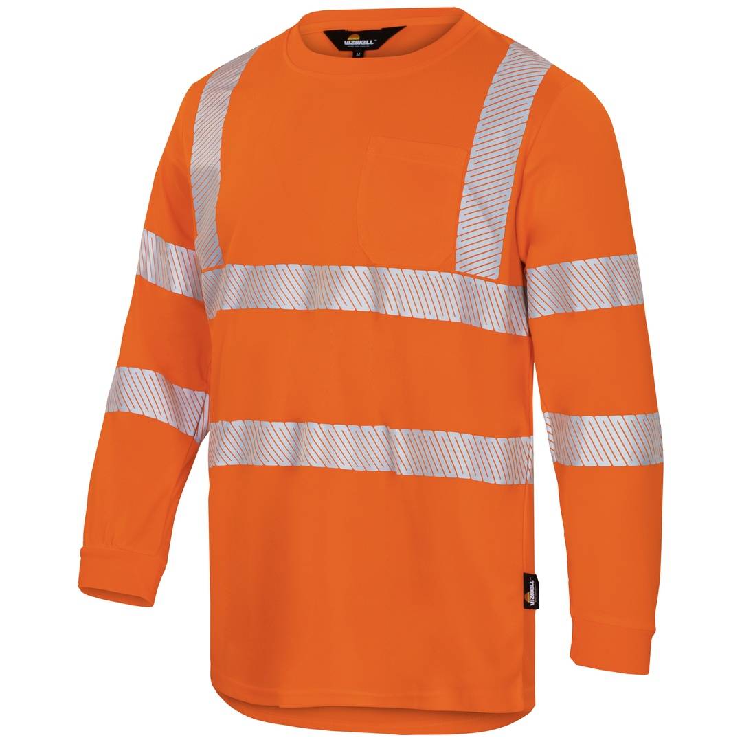 Triuso Vizwell Warnshirt langarm VWTS 21 UV50+ Gr. 4XL orange