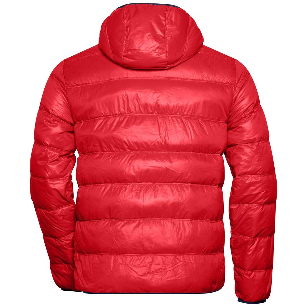 James & Nicholson Herren Daunenjacke JN1060 Gr. XL red/navy