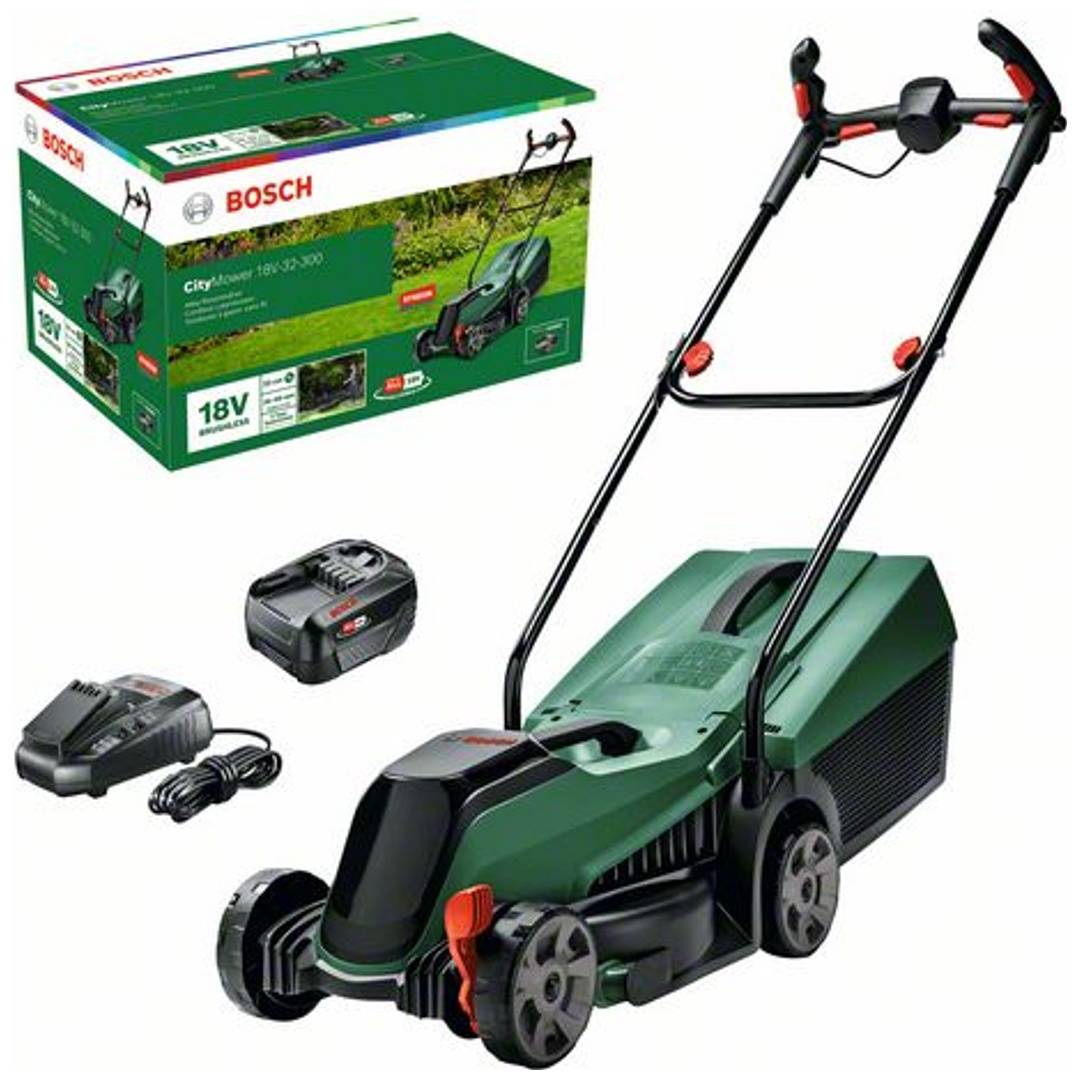 Bosch Home and Garden CityMower 18V-32 Akku Rasenmäher inkl. Akku, inkl. Ladegerät 18 V Schnittbreite (max.) 32 cm