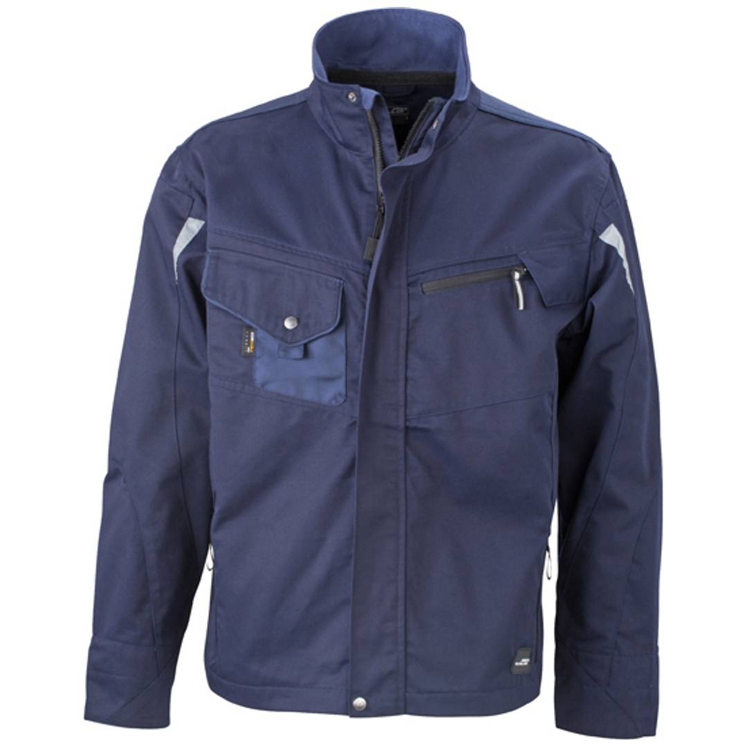James & Nicholson Arbeitsjacke JN821 Gr. XL navy/navy