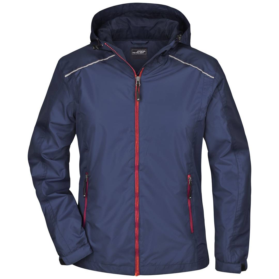 James & Nicholson Sportliche, funktionale Outdoorjacke Damen JN1117 Gr. S navy/red