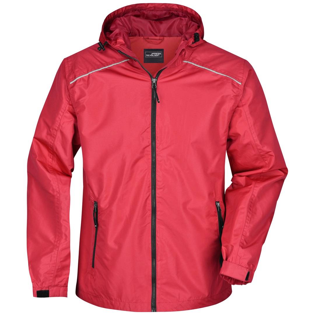 James & Nicholson Sportliche, funktionale Outdoorjacke Herren JN1118 Gr. 2XL red/black