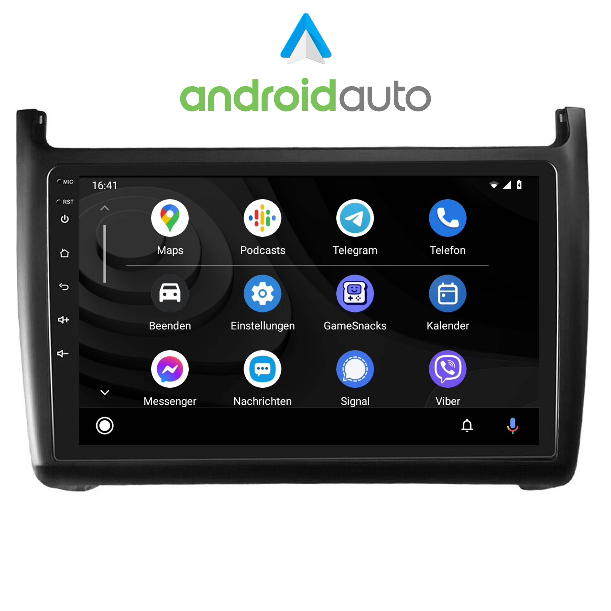 Für Volkswagen Polo V 6C 6R 9" Touchscreen Android Autoradio GPS Navi CarPlay