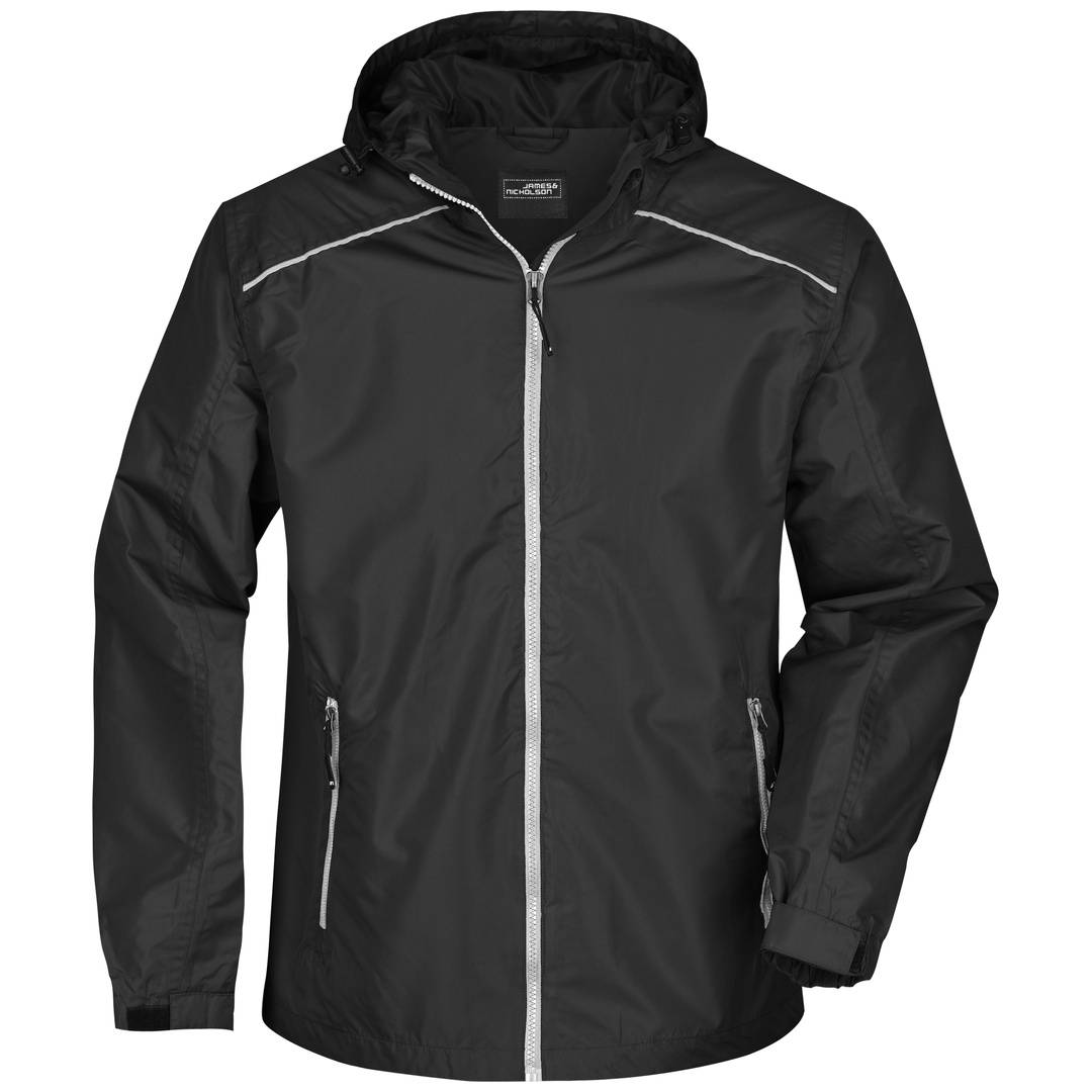 James & Nicholson Sportliche, funktionale Outdoorjacke Herren JN1118 Gr. L black/silver