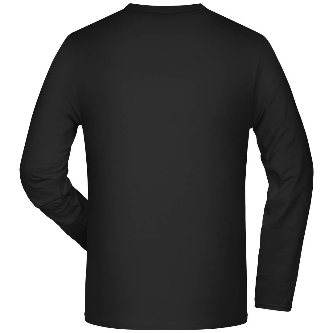 James & Nicholson Langarmshirt Herren JN056, Gr. M black