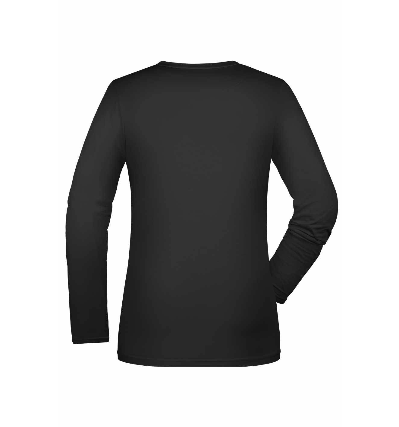 James & Nicholson Langarmshirt Damen JN054 Gr. XL black