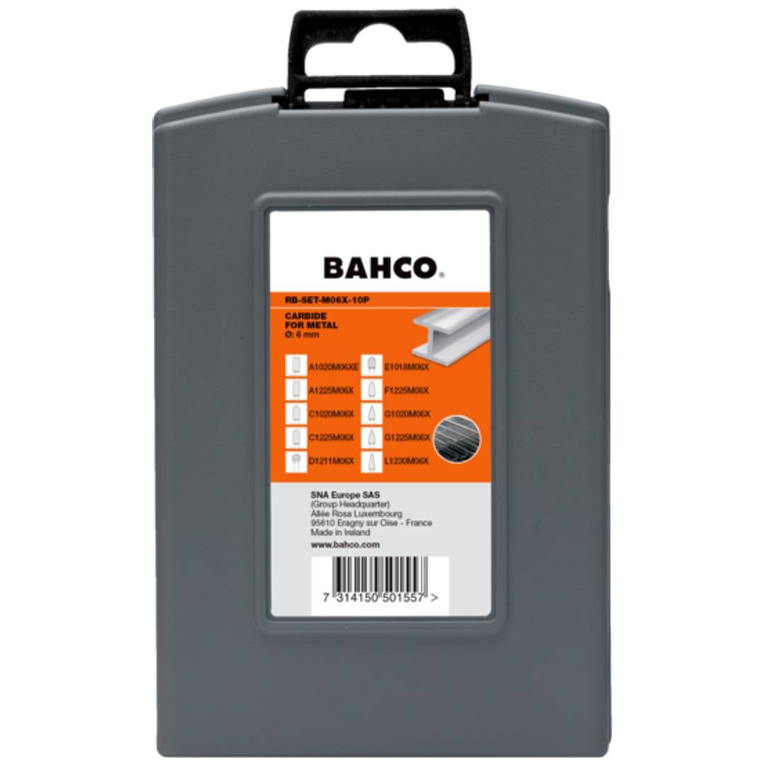 Bahco Hartmetall-Frässtifte-Satz für Metall, 10-tlg