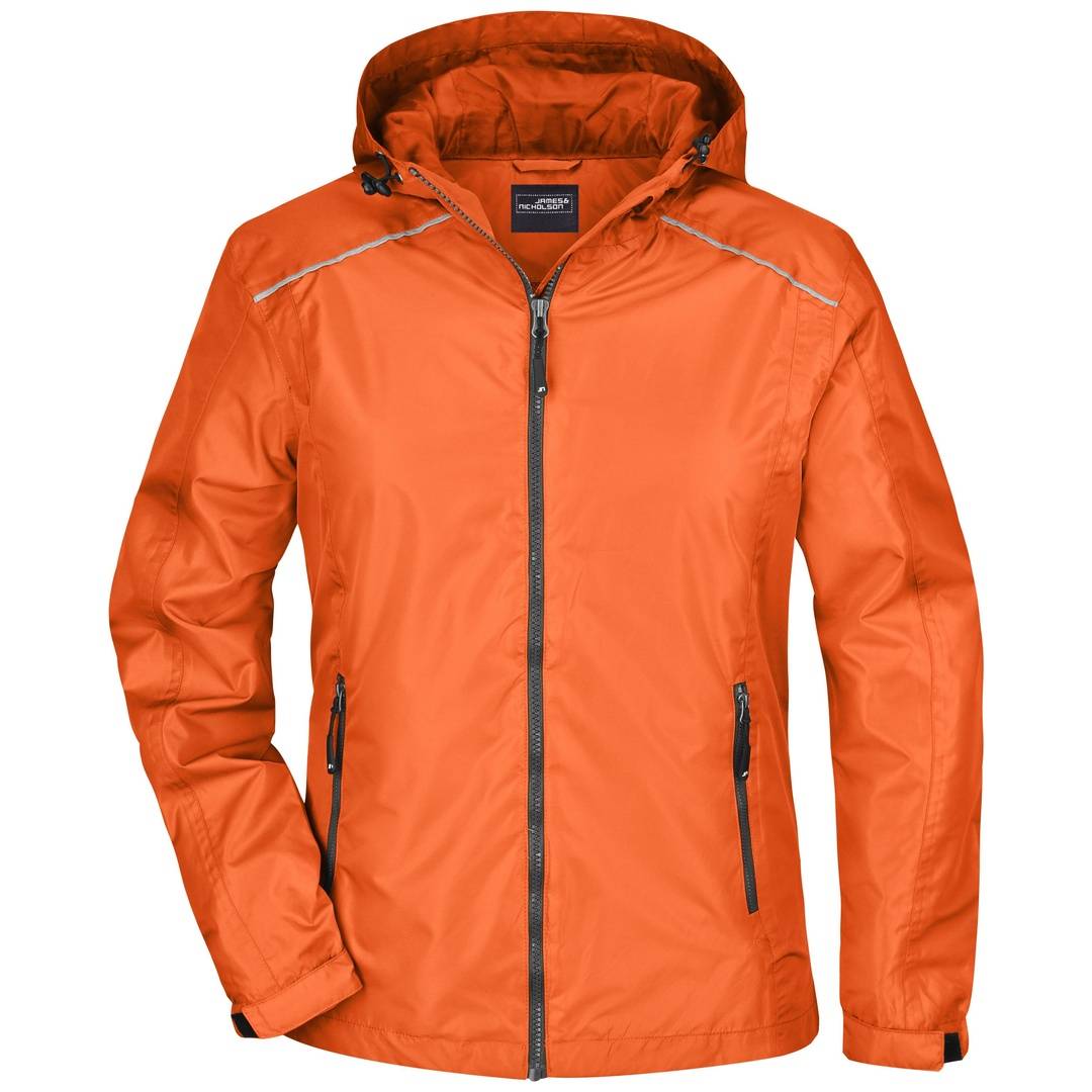 James & Nicholson Sportliche, funktionale Outdoorjacke Damen JN1117 Gr. XL orange/carbon