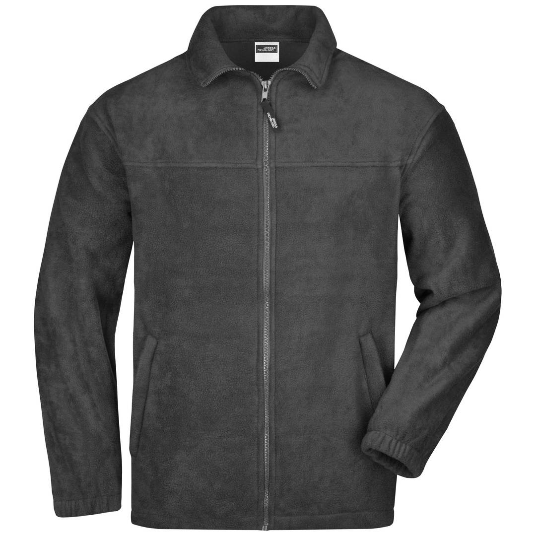 James & Nicholson Full-Zip Herren Fleecejacke JN044 Gr. 2XL dark-grey