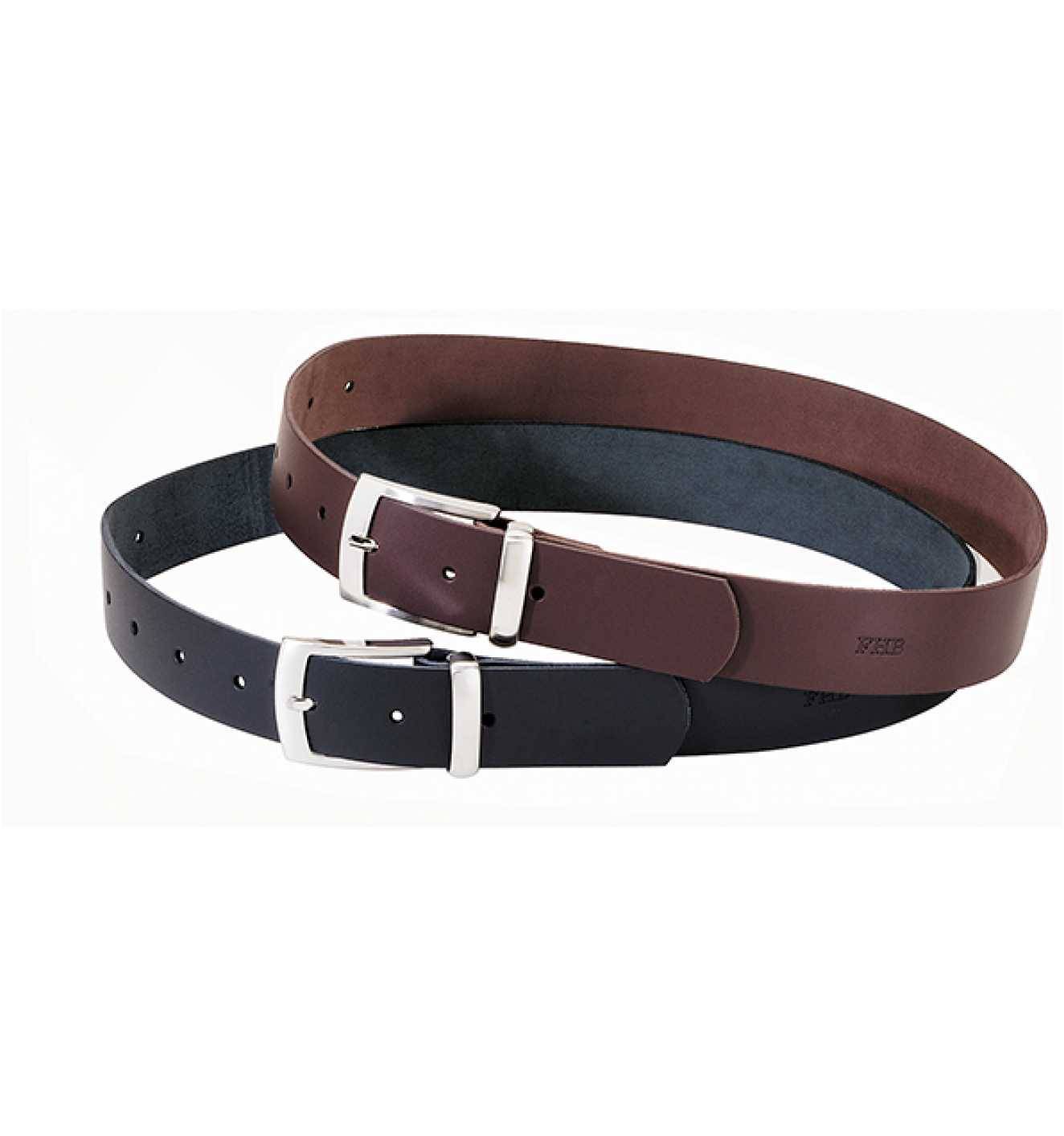 Ledergürtel BURKHARD, Eindorn, schwarz, Gr.115